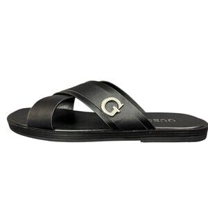 Guess Mens Size 13 Sandals Slides Slip On Shoes Black New